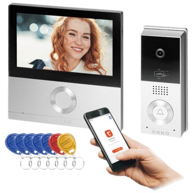 ORNO Video interfon set, 7", Full HD, WiFI, IP65